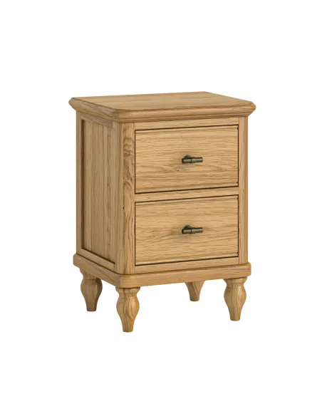 Verona Slim Bedside Locker - Oak | Murphy Furniture