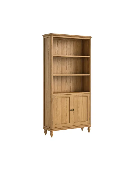 Verona Large Bookcase With Door - Oak | Murphy Furniture