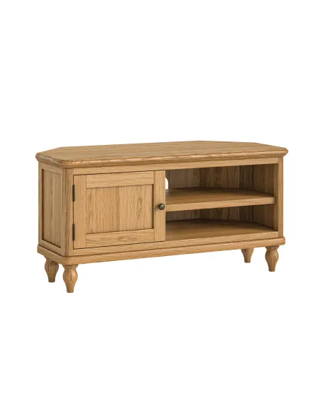 Verona Corner TV Unit  - Oak | Murphy Furniture