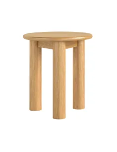 Como 3 Legged Round Side Table - Oak | Murphy Furniture