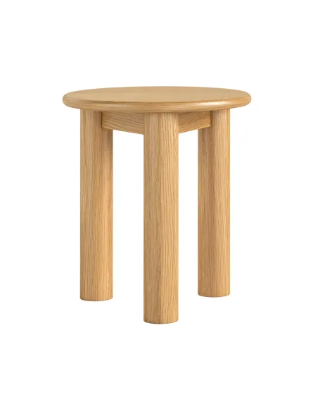 Como 3 Legged Round Side Table - Oak | Murphy Furniture