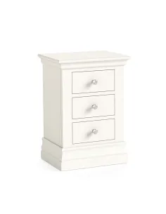 Burgundy 3 Drawer Bedside Locker - Cocon | Murphy Furniture