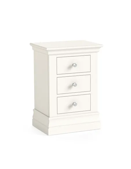 Burgundy 3 Drawer Bedside Locker - Cocon | Murphy Furniture