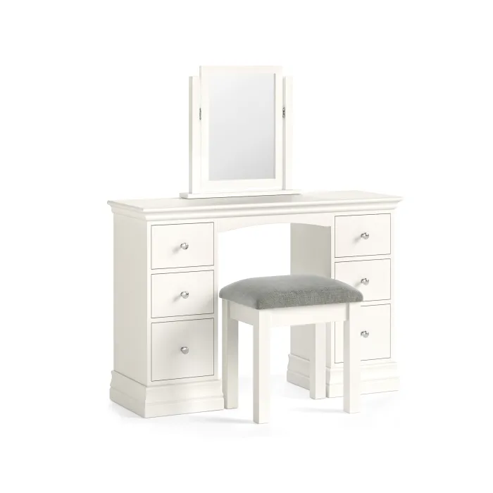 Burgundy Double Pedestal Dressing Table | Murphy Furniture