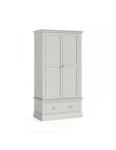 Burgundy Gents Wardrobe - Light Grey | Murphy Furniture