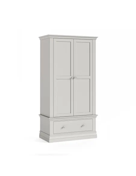 Burgundy Gents Wardrobe - Light Grey | Murphy Furniture
