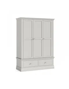 Burgundy Triple Wardrobe - Light Grey | Murphy Furniture