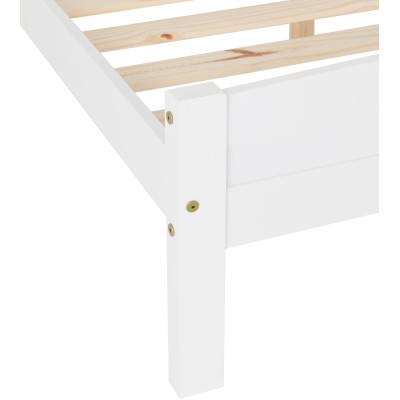 Amber 4FT6 Bedframe - White | Murphy Furniture