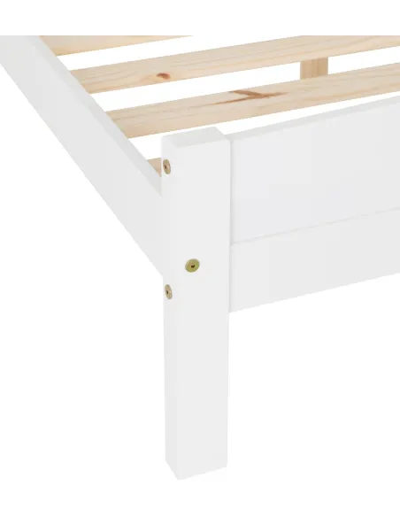 Amber 4FT6 Bedframe - White | Murphy Furniture
