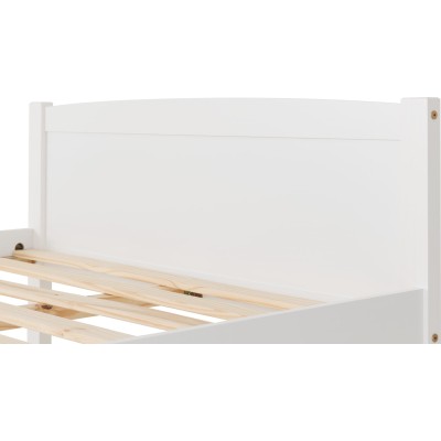 Amber 4FT6 Bedframe - White | Murphy Furniture