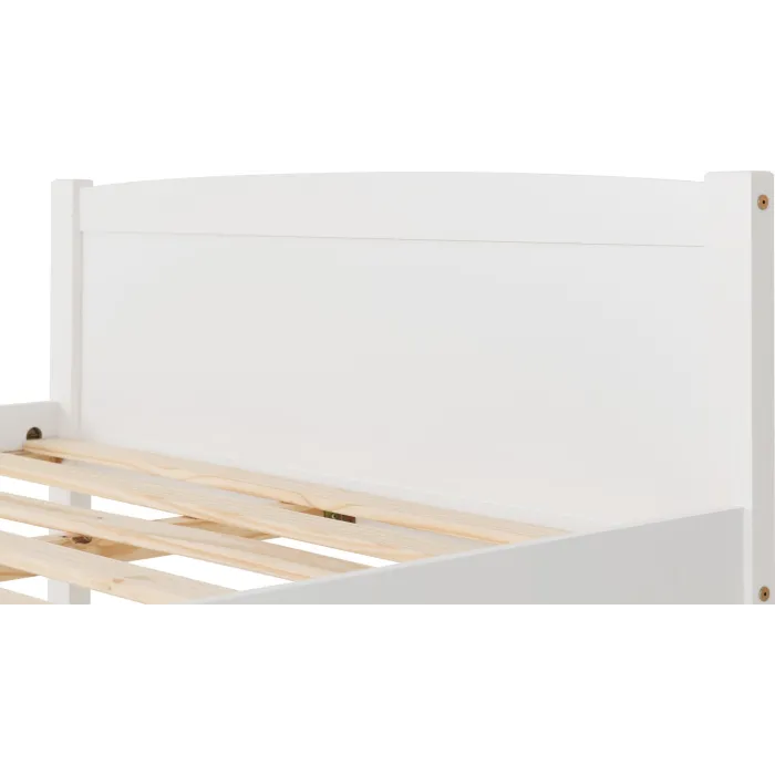Amber 4FT6 Bedframe - White | Murphy Furniture