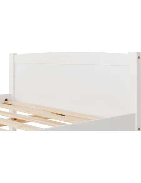 Amber 4FT6 Bedframe - White | Murphy Furniture