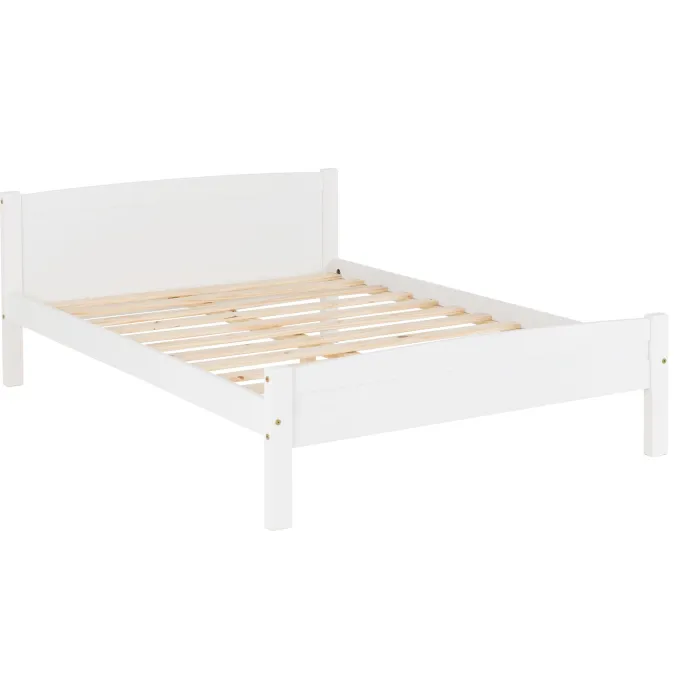 Amber 4FT6 Bedframe - White | Murphy Furniture