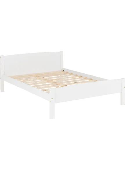 Amber 4FT6 Bedframe - White | Murphy Furniture
