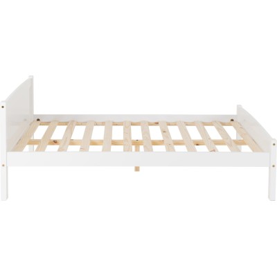 Amber 4FT6 Bedframe - White | Murphy Furniture