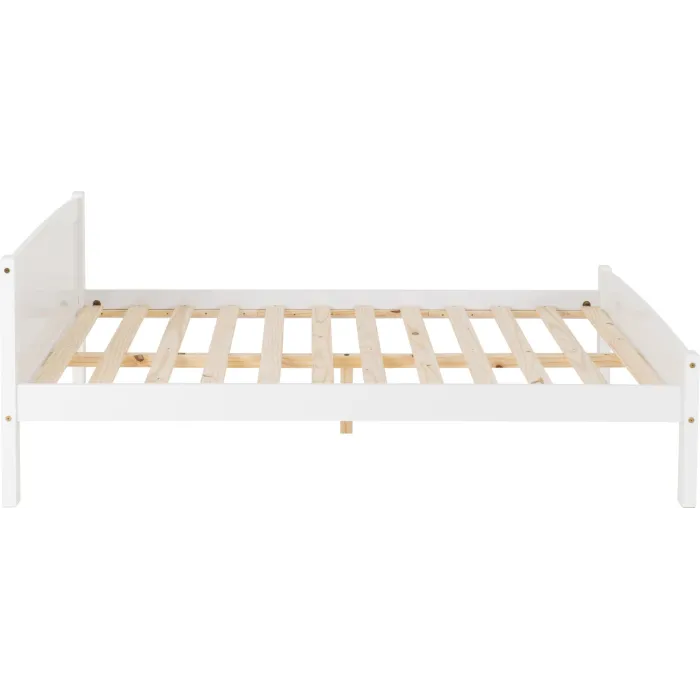 Amber 4FT6 Bedframe - White | Murphy Furniture