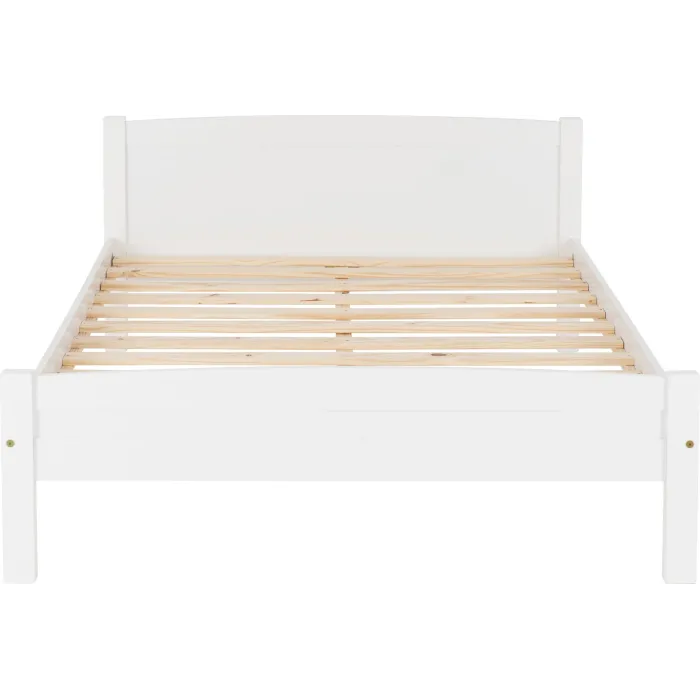 Amber 4FT6 Bedframe - White | Murphy Furniture