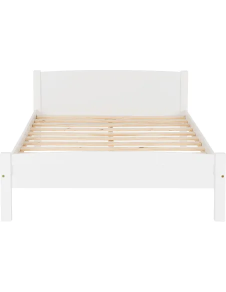 Amber 4FT6 Bedframe - White | Murphy Furniture