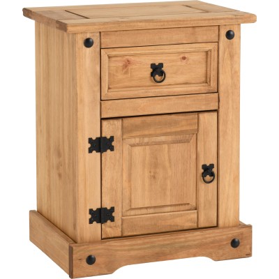 Corona 1 Drawer 1 Door Bedside Locker - | Murphy Furniture