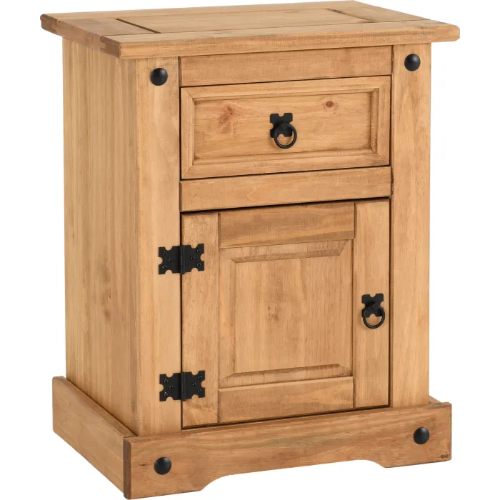 Corona 1 Drawer 1 Door Bedside Locker - | Murphy Furniture