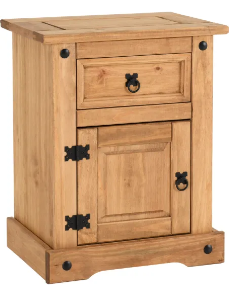 Corona 1 Drawer 1 Door Bedside Locker - | Murphy Furniture