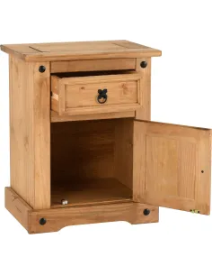 Corona 1 Drawer 1 Door Bedside Locker - | Murphy Furniture 2