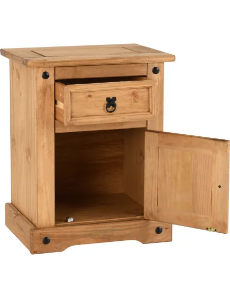 Corona 1 Drawer 1 Door Bedside Locker - | Murphy Furniture
