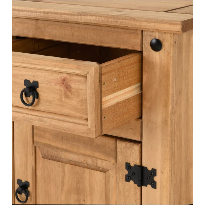 Corona 1 Drawer 1 Door Bedside Locker - | Murphy Furniture