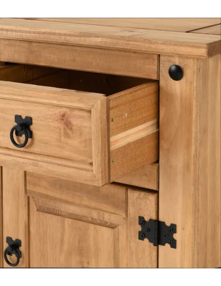 Corona 1 Drawer 1 Door Bedside Locker - | Murphy Furniture
