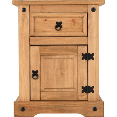 Corona 1 Drawer 1 Door Bedside Locker - | Murphy Furniture