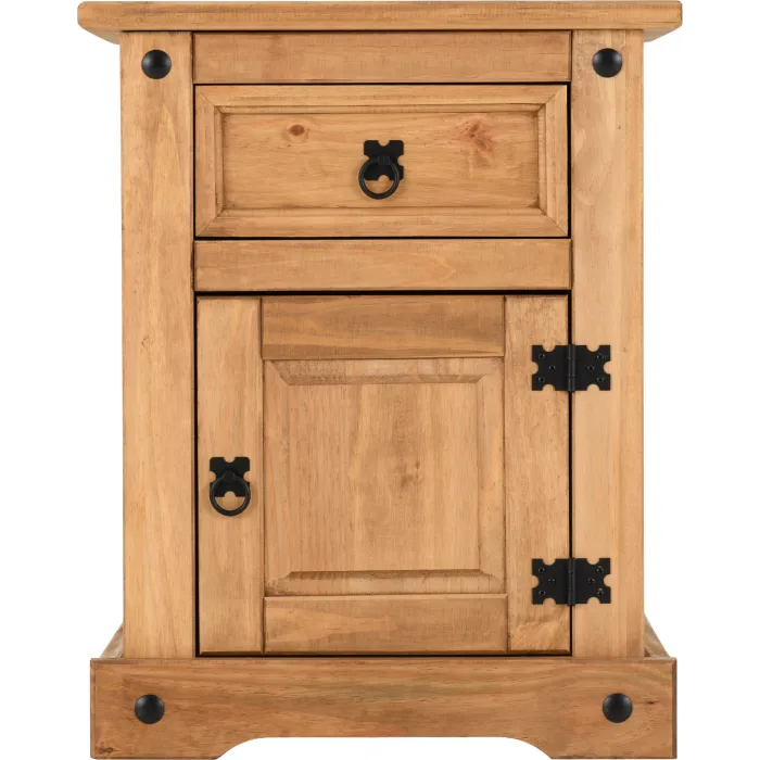 Corona 1 Drawer 1 Door Bedside Locker - | Murphy Furniture
