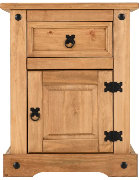 Corona 1 Drawer 1 Door Bedside Locker - | Murphy Furniture