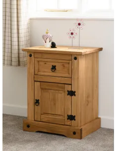 Corona 1 Drawer 1 Door Bedside Locker - | Murphy Furniture