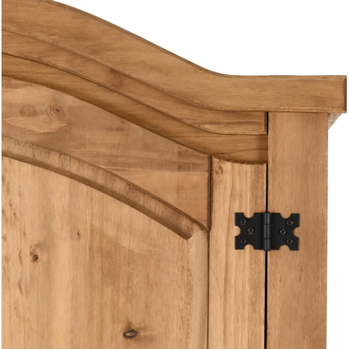 Corona 2 Door Wardrobe - Distressed Waxe | Murphy Furniture