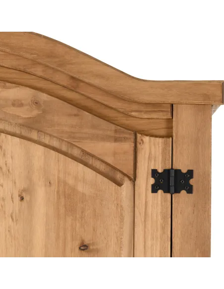 Corona 2 Door Wardrobe - Distressed Waxe | Murphy Furniture