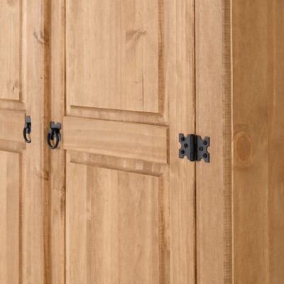 Corona 2 Door Wardrobe - Distressed Waxe | Murphy Furniture