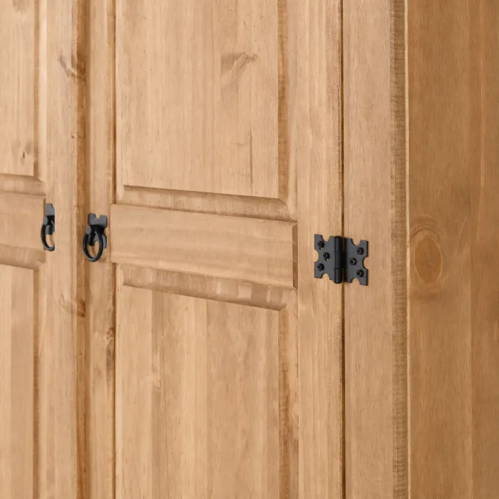 Corona 2 Door Wardrobe - Distressed Waxe | Murphy Furniture