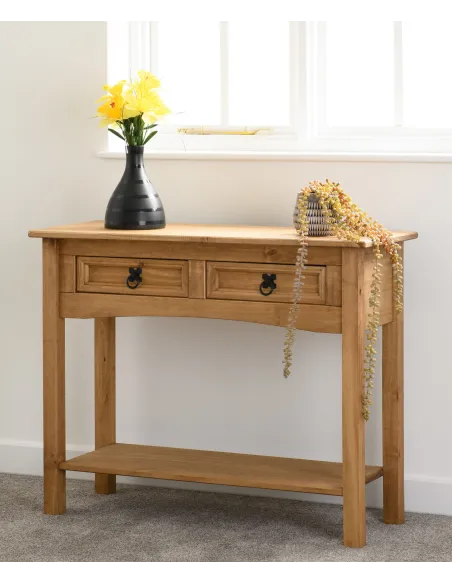 Corona 2 Drawer Console Table With Shelf | Murphy Furniture