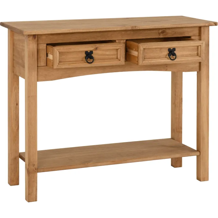 Corona 2 Drawer Console Table With Shelf | Murphy Furniture