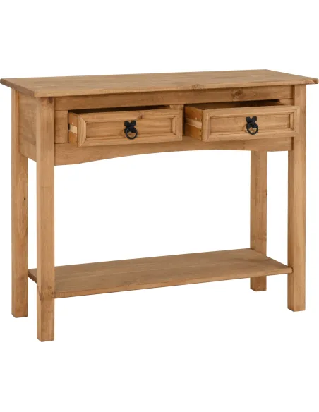 Corona 2 Drawer Console Table With Shelf | Murphy Furniture