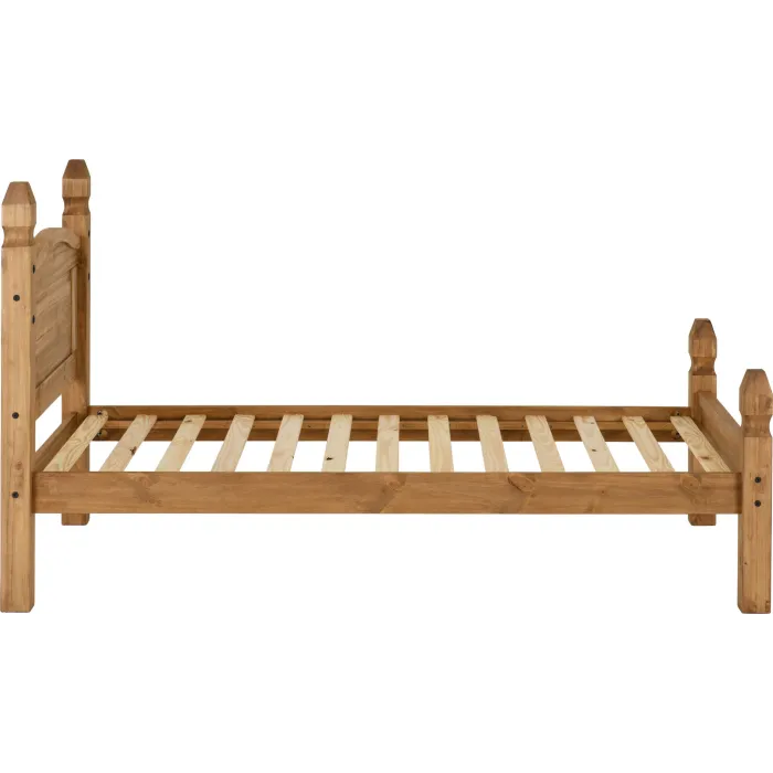 Corona 3FT Low End Bedframe - Distressed | Murphy Furniture