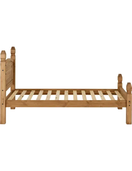 Corona 3FT Low End Bedframe - Distressed | Murphy Furniture