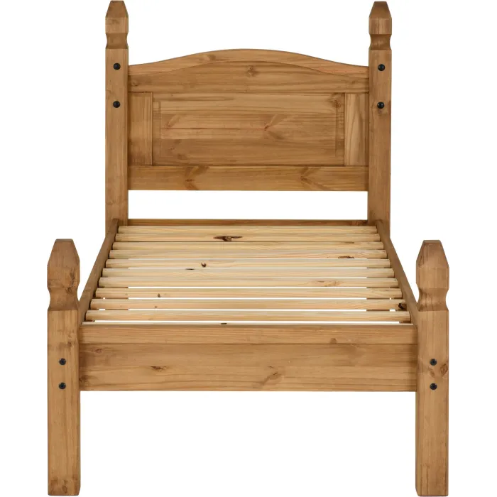 Corona 3FT Low End Bedframe - Distressed | Murphy Furniture