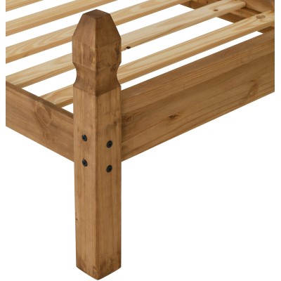Corona 3FT Low End Bedframe - Distressed | Murphy Furniture