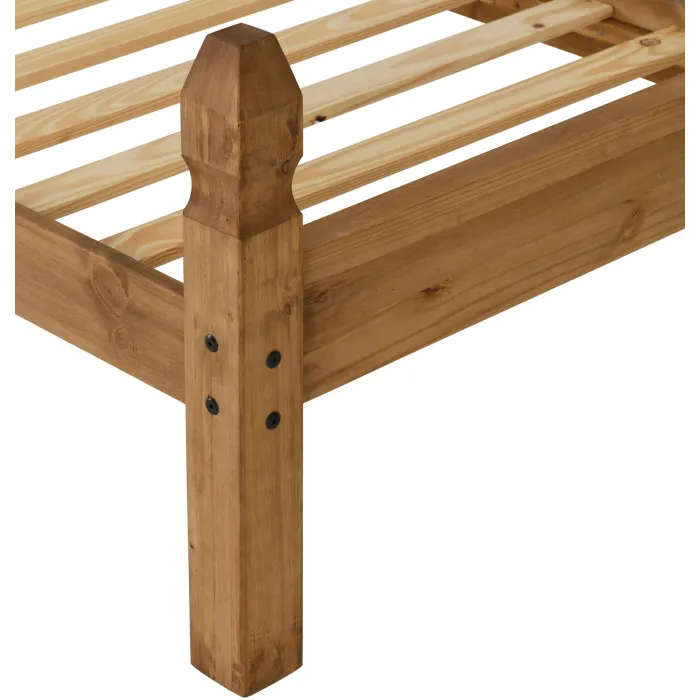 Corona 3FT Low End Bedframe - Distressed | Murphy Furniture