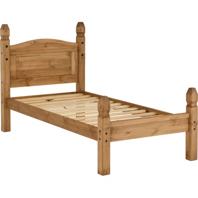 Corona 3FT Low End Bedframe - Distressed | Murphy Furniture