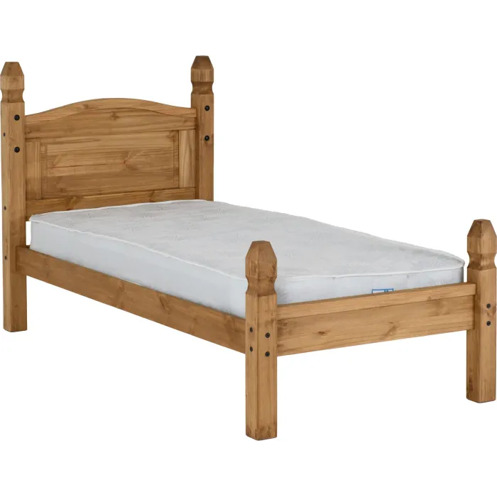 Corona 3FT Low End Bedframe - Distressed | Murphy Furniture