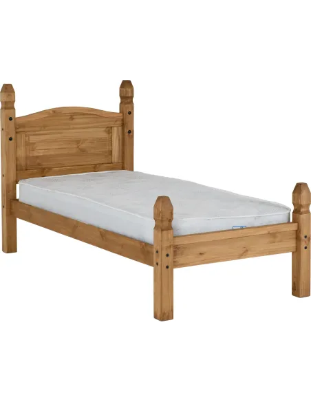 Corona 3FT Low End Bedframe - Distressed | Murphy Furniture