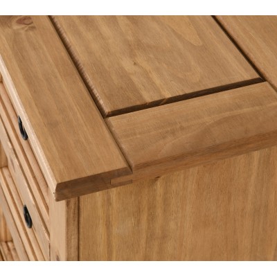 Corona 3 Drawer Bedside Locker - Distres | Murphy Furniture