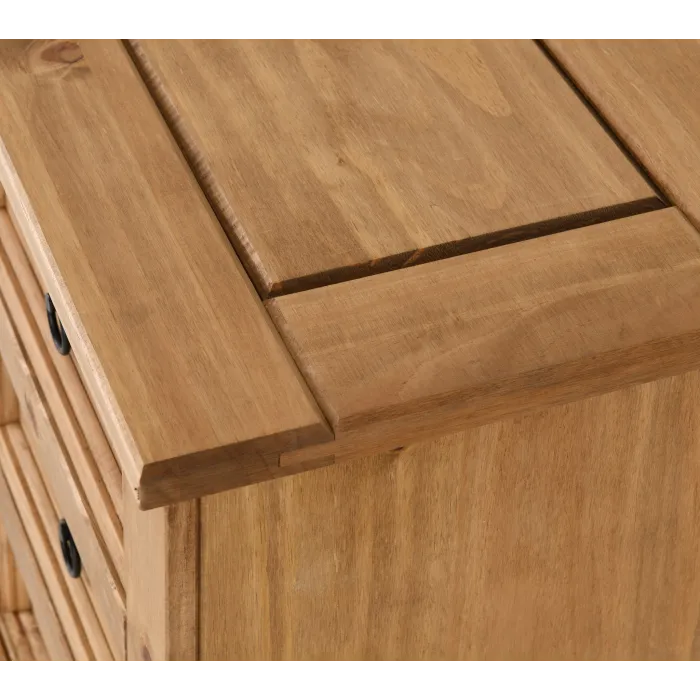 Corona 3 Drawer Bedside Locker - Distres | Murphy Furniture